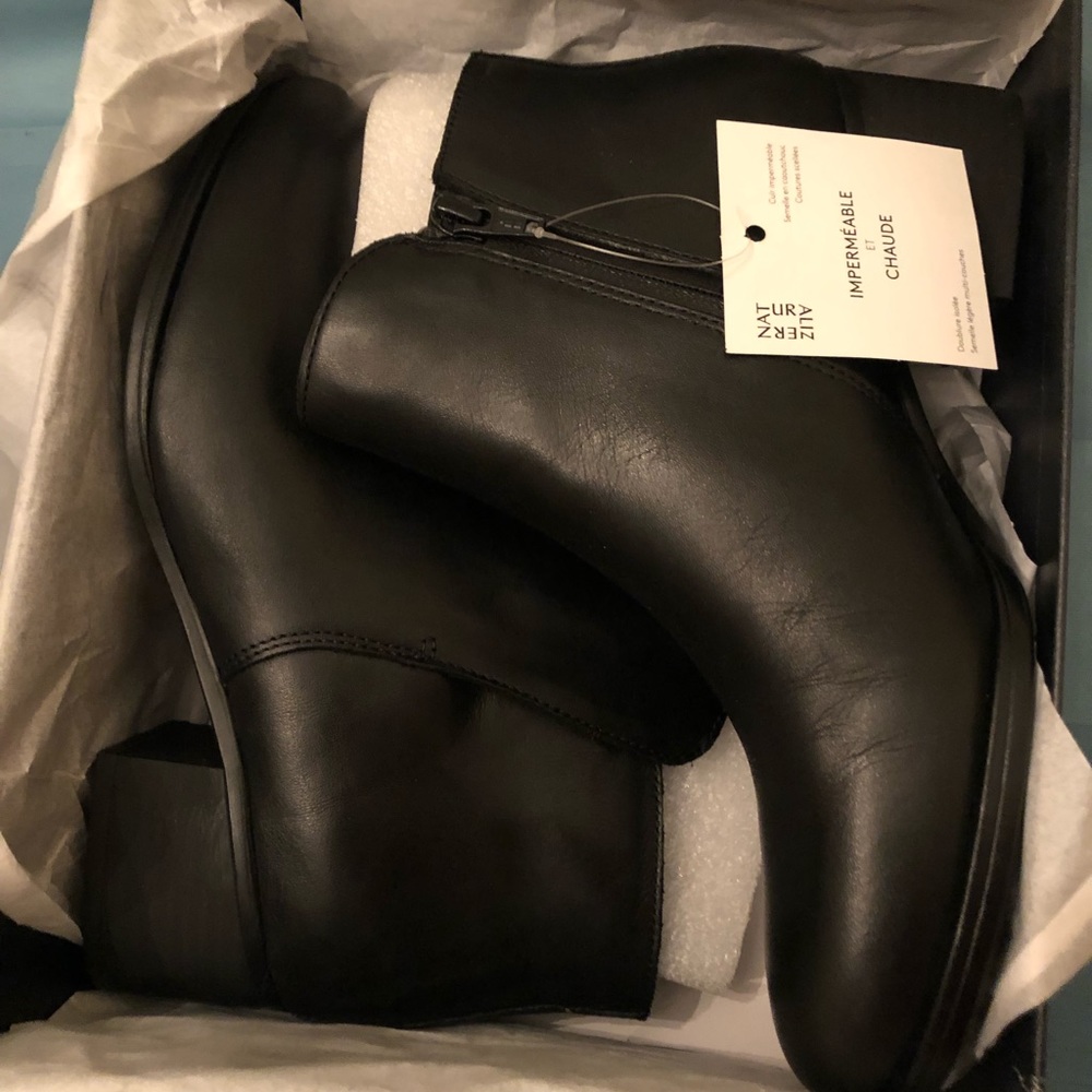 Leather waterproof booties